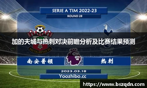 加的夫城与热刺对决前瞻分析及比赛结果预测